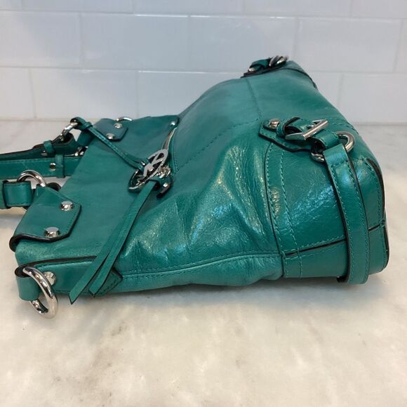 Michael Kors Fallon Zip Tosca Leather Satchel Shoulder Bag - Picture 9 of 14